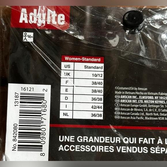 Dark Side Gothic Black Jacket Adult One Size Brand New - Picture 3 of 5